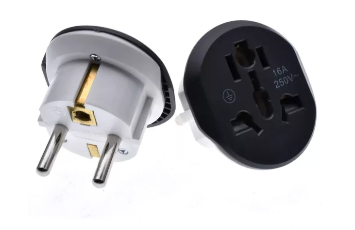 Adaptor priza universal QDC16 protectie scurt circuit 250V/16A